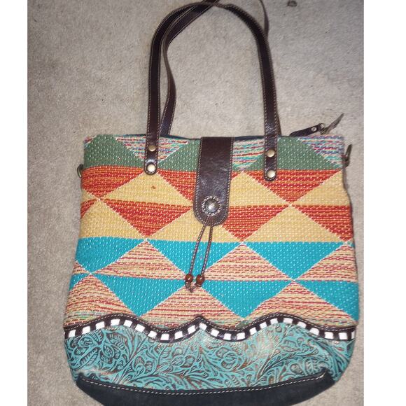 Myra Handbags - Women's Myra Bag Purse Pocketbook Aztec Boho Shoulder Large Western